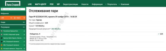 Отчет 9 ноября 2019 года