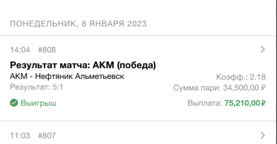 Отчет 08 января 2024 года